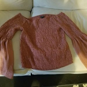 Express Off- shoulder bell sleeve top